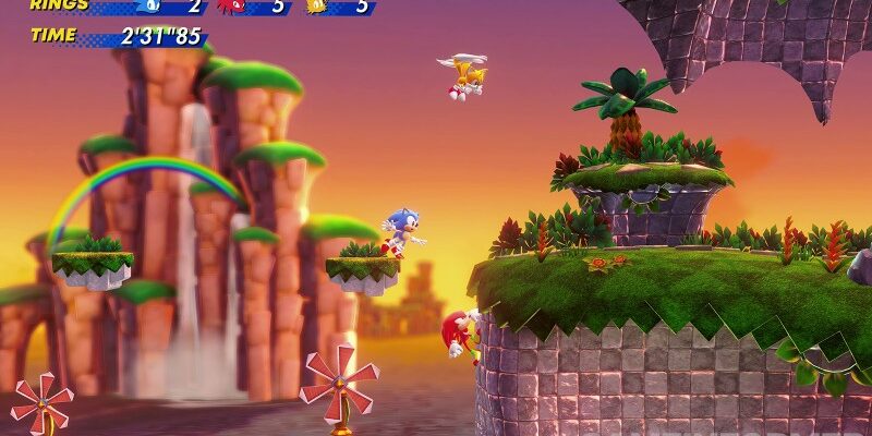 Sonic Superstars Preview – Co-Op In Cyber Station Zone – Game Informer